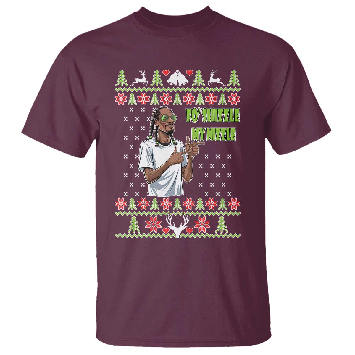 Funny Rapper Meme Christmas T Shirt Fo Shizzle My Nizzle - Wonder Print Shop