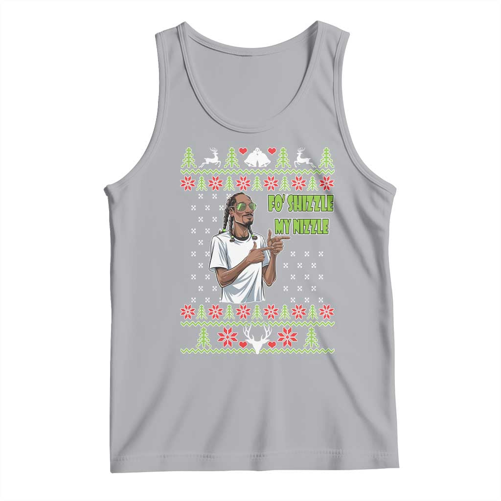Funny Rapper Meme Christmas Tank Top Fo Shizzle My Nizzle