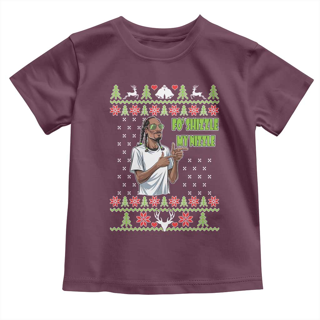 Funny Rapper Meme Christmas Toddler T Shirt Fo Shizzle My Nizzle