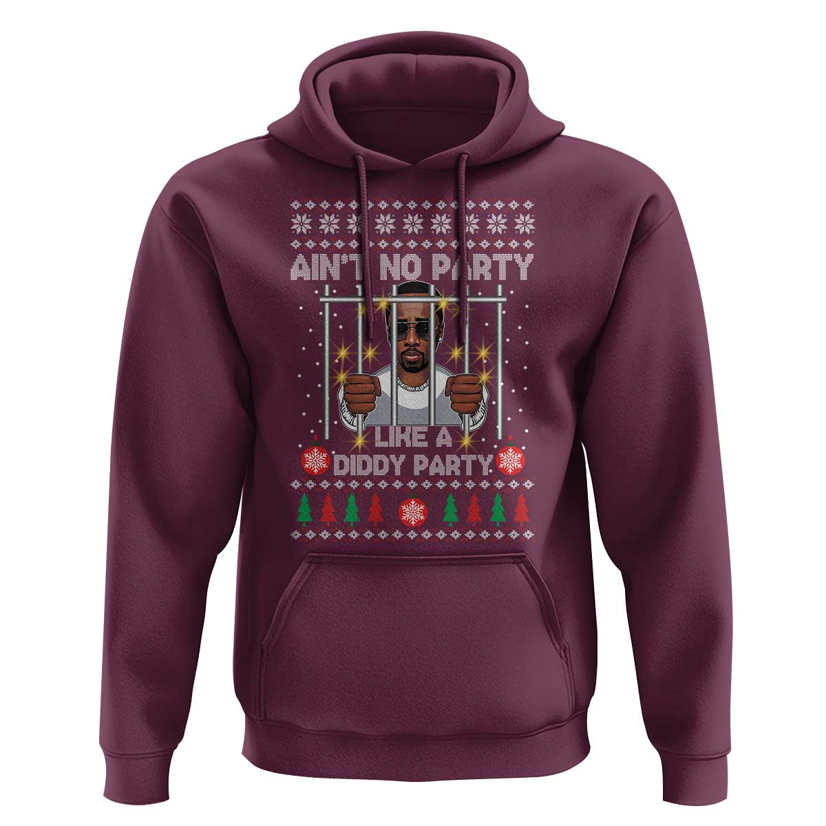 Funny Christmas Sarcastic Diddy Hoodie Aint No Party Like A Diddy Party