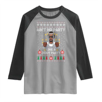 Funny Christmas Sarcastic Diddy Raglan Shirt Aint No Party Like A Diddy Party