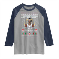 Funny Christmas Sarcastic Diddy Raglan Shirt Aint No Party Like A Diddy Party