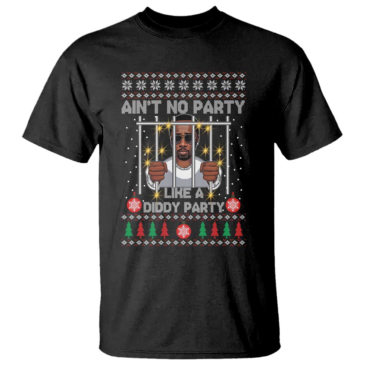 Funny Christmas Sarcastic Diddy T Shirt Aint No Party Like A Diddy Party - Wonder Print Shop