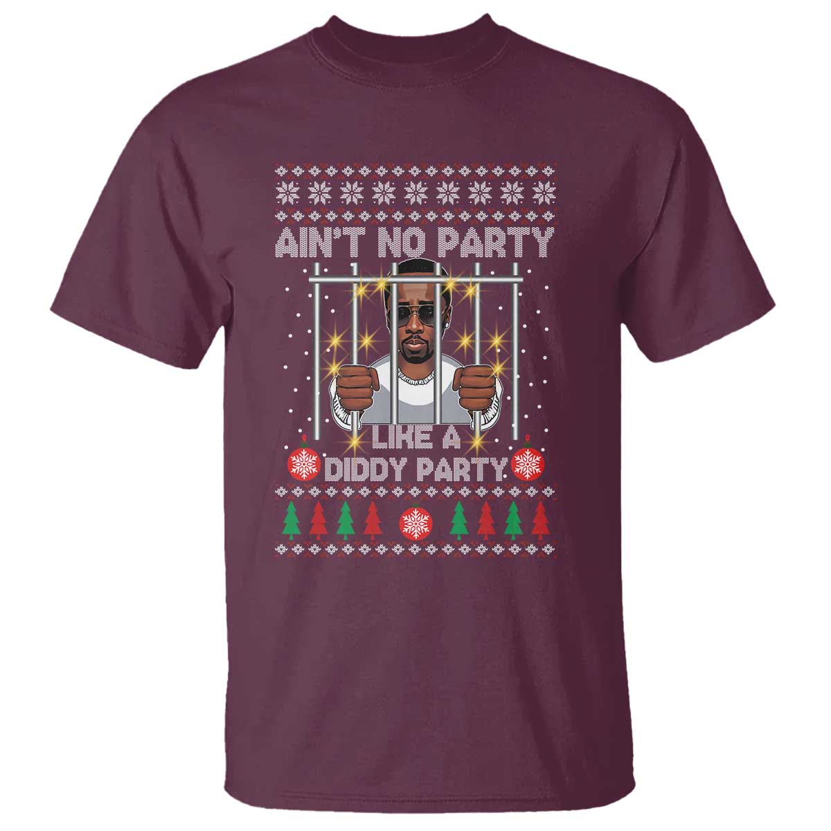 Funny Christmas Sarcastic Diddy T Shirt Aint No Party Like A Diddy Party - Wonder Print Shop