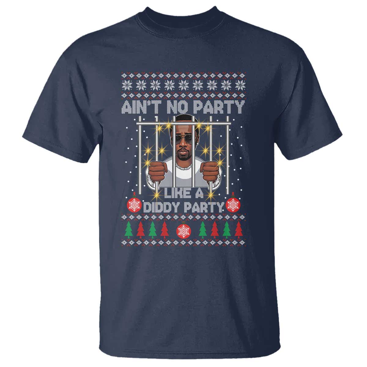 Funny Christmas Sarcastic Diddy T Shirt Aint No Party Like A Diddy Party - Wonder Print Shop