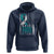 Cervical Cancer Awareness Month White Teal Ribbon US Flag Hoodie - Wonder Print Shop