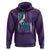 Cervical Cancer Awareness Month White Teal Ribbon US Flag Hoodie - Wonder Print Shop