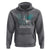 My God is Stronger Than Cervical Cancer Teal Butterfly Cross Hoodie - Wonder Print Shop