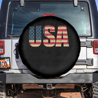 USA American Flag Spare Tire Cover Retro Vintage Patriotic