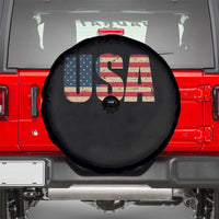 USA American Flag Spare Tire Cover Retro Vintage Patriotic