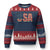 USA American Flag Ugly Christmas Sweater Retro Vintage Patriotic - Wonder Print Shop