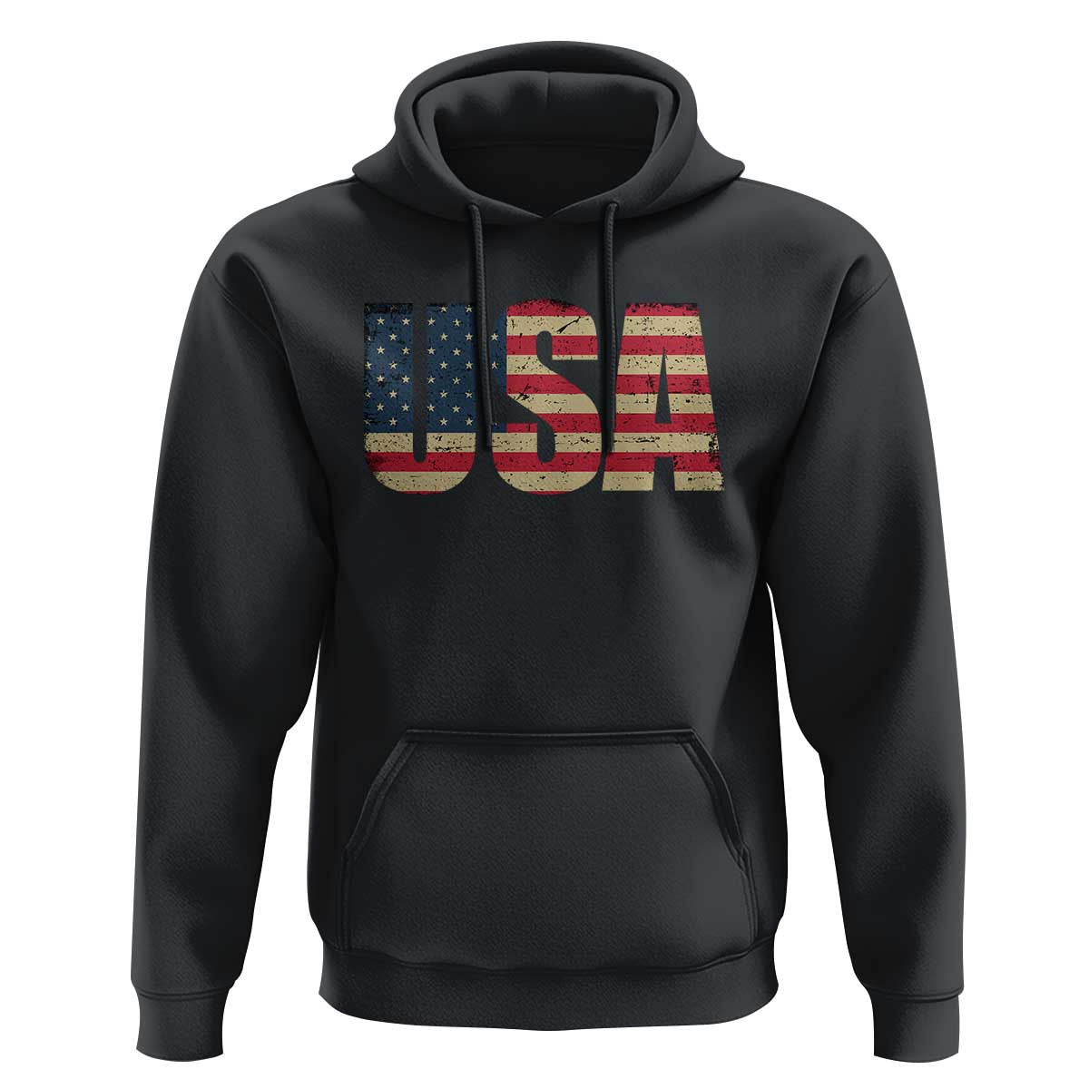 USA American Flag Hoodie Retro Vintage Patriotic