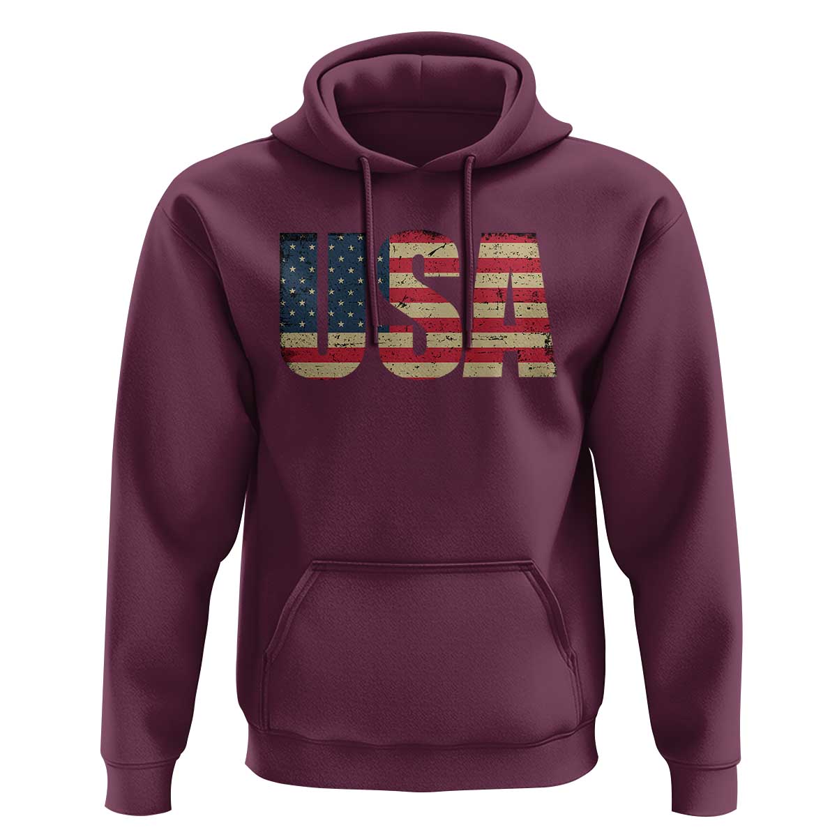 USA American Flag Hoodie Retro Vintage Patriotic