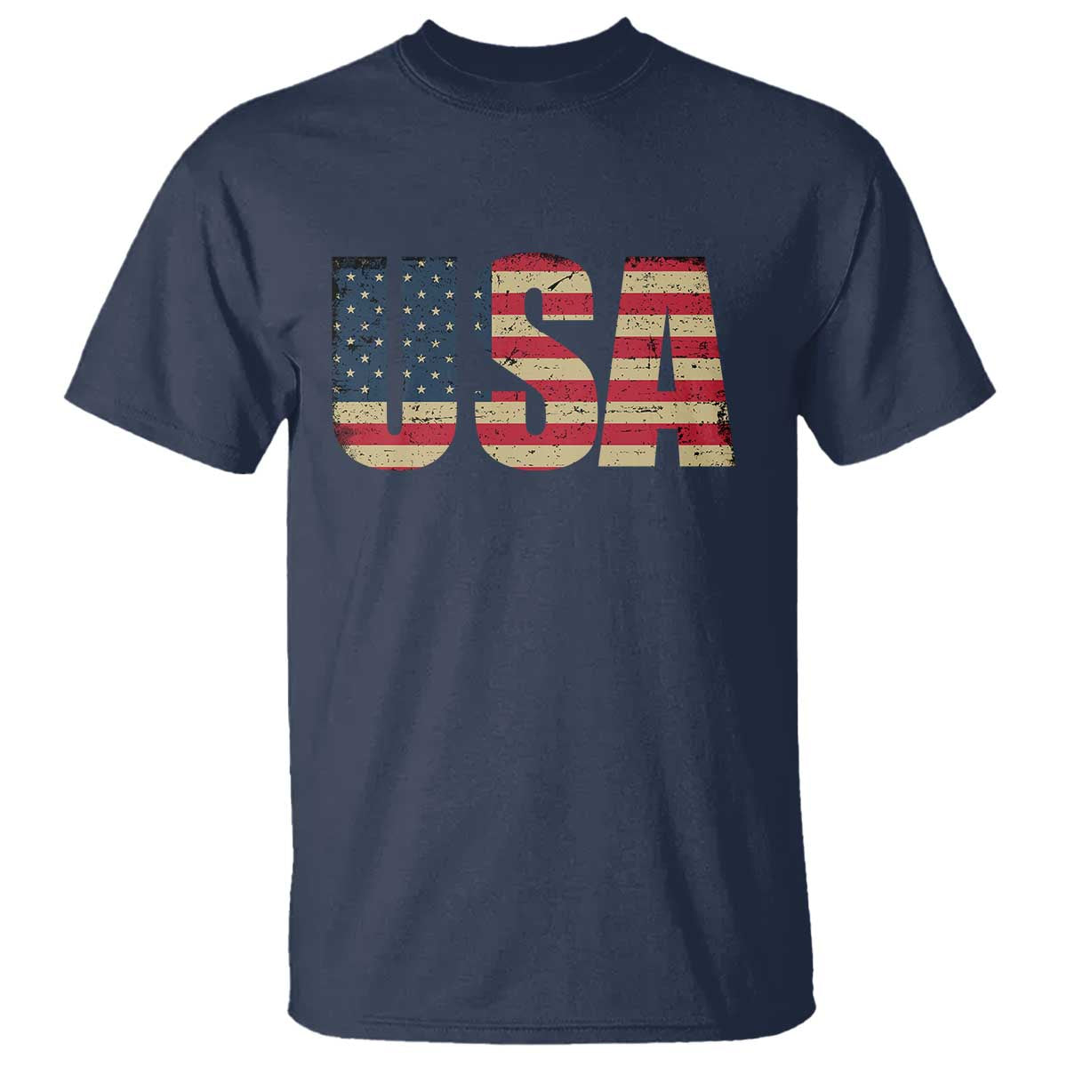 USA American Flag T Shirt Retro Vintage Patriotic