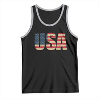 USA American Flag Tank Top Retro Vintage Patriotic