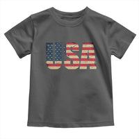USA American Flag Toddler T Shirt Retro Vintage Patriotic