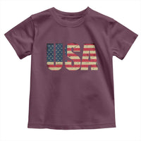 USA American Flag Toddler T Shirt Retro Vintage Patriotic