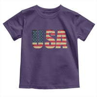 USA American Flag Toddler T Shirt Retro Vintage Patriotic
