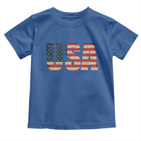 USA American Flag Toddler T Shirt Retro Vintage Patriotic