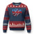 Basketball Ugly Christmas Sweater USA Patriotic American Flag Stars and Stripes Team Sport Fan - Wonder Print Shop