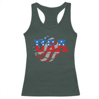 Basketball Racerback Tank Top USA Patriotic American Flag Stars and Stripes Team Sport Fan