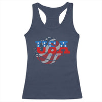 Basketball Racerback Tank Top USA Patriotic American Flag Stars and Stripes Team Sport Fan
