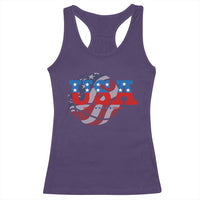 Basketball Racerback Tank Top USA Patriotic American Flag Stars and Stripes Team Sport Fan