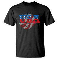 USA Basketball T Shirt Patriotic American Flag Stars and Stripes Team Sport Fan