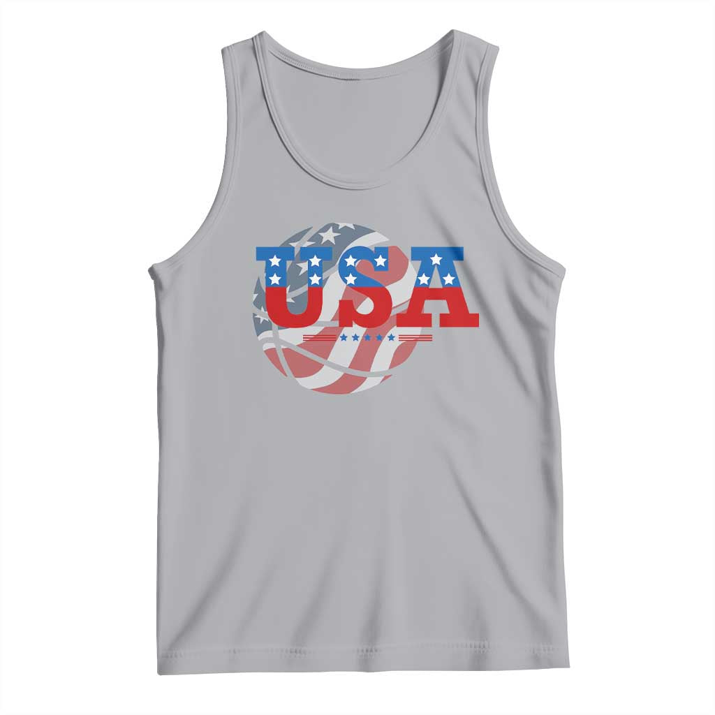 Basketball Tank Top USA Patriotic American Flag Stars and Stripes Team Sport Fan
