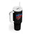 Basketball Tumbler With Handle USA Patriotic American Flag Stars and Stripes Team Sport Fan