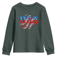 Basketball Youth Sweatshirt USA Patriotic American Flag Stars and Stripes Team Sport Fan