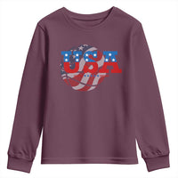 Basketball Youth Sweatshirt USA Patriotic American Flag Stars and Stripes Team Sport Fan
