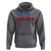 USA Patriotic Hoodie Red White Blue Stars
