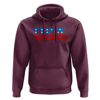 USA Patriotic Hoodie Red White Blue Stars