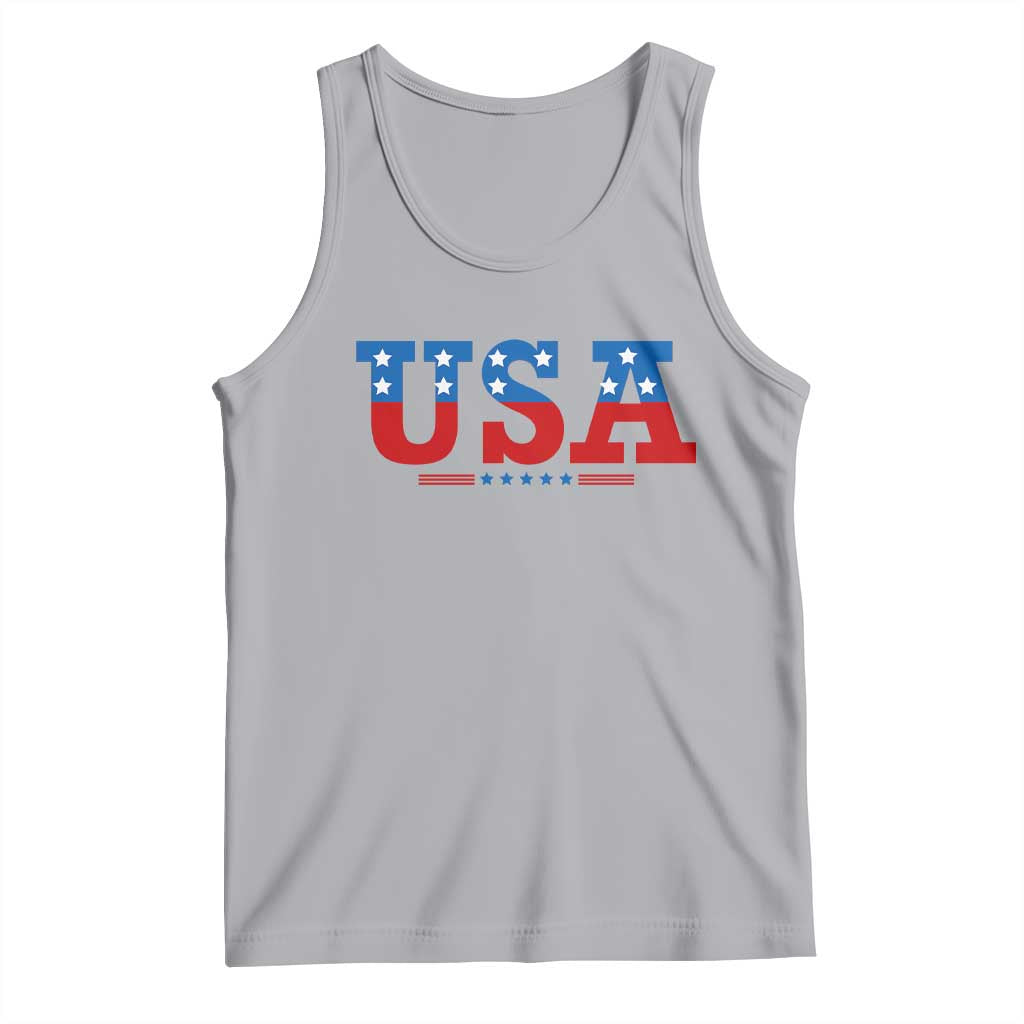 USA Patriotic Tank Top Red White Blue Stars