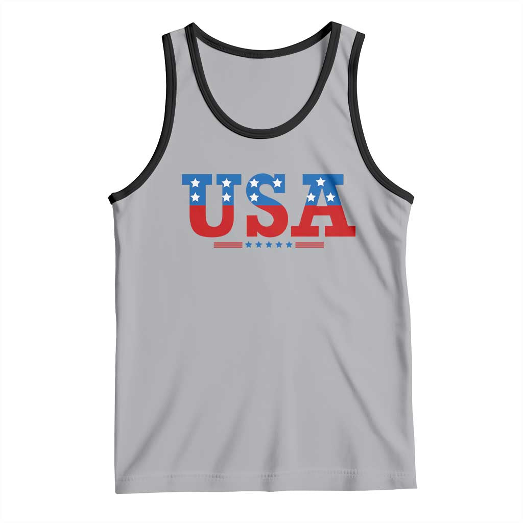 USA Patriotic Tank Top Red White Blue Stars