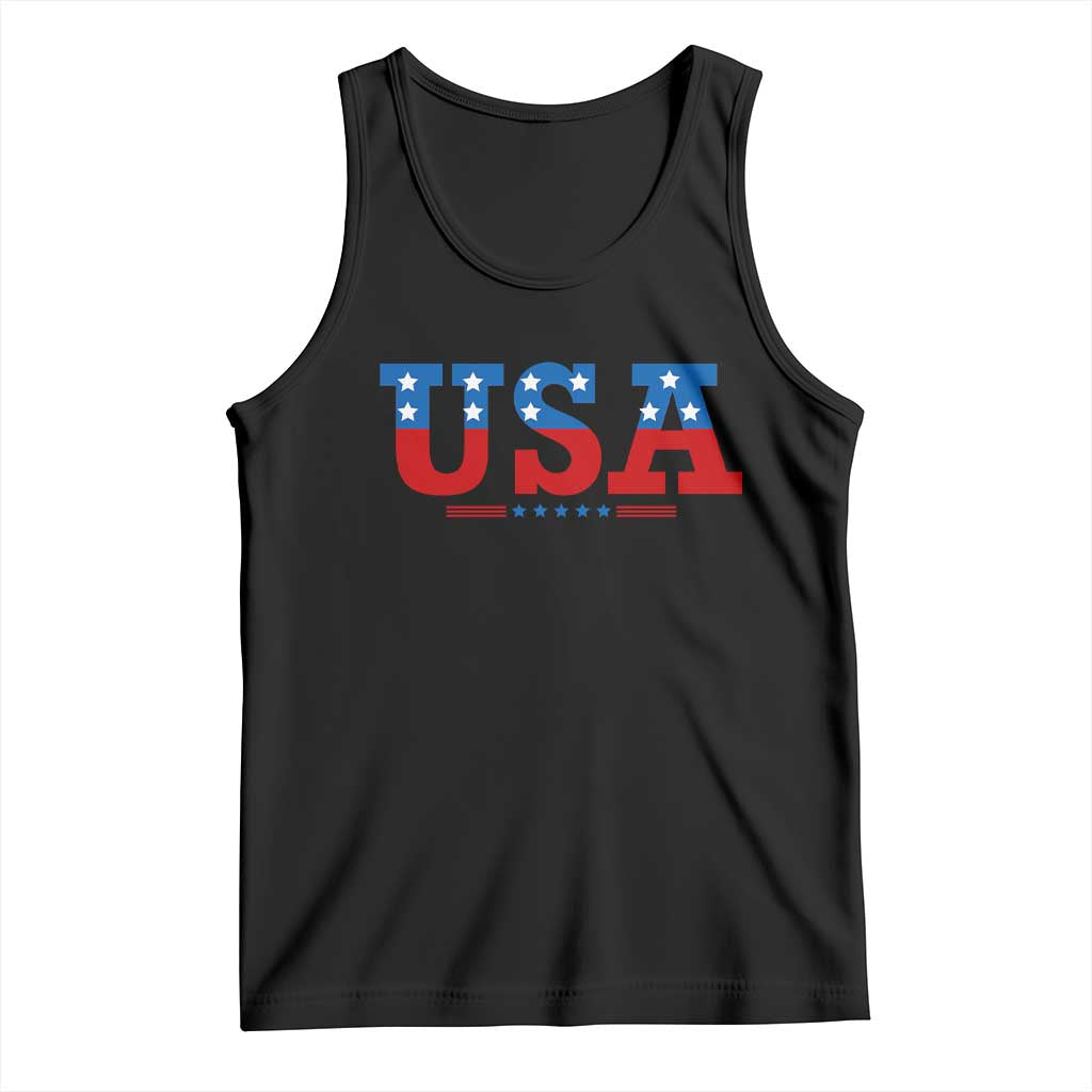 USA Patriotic Tank Top Red White Blue Stars