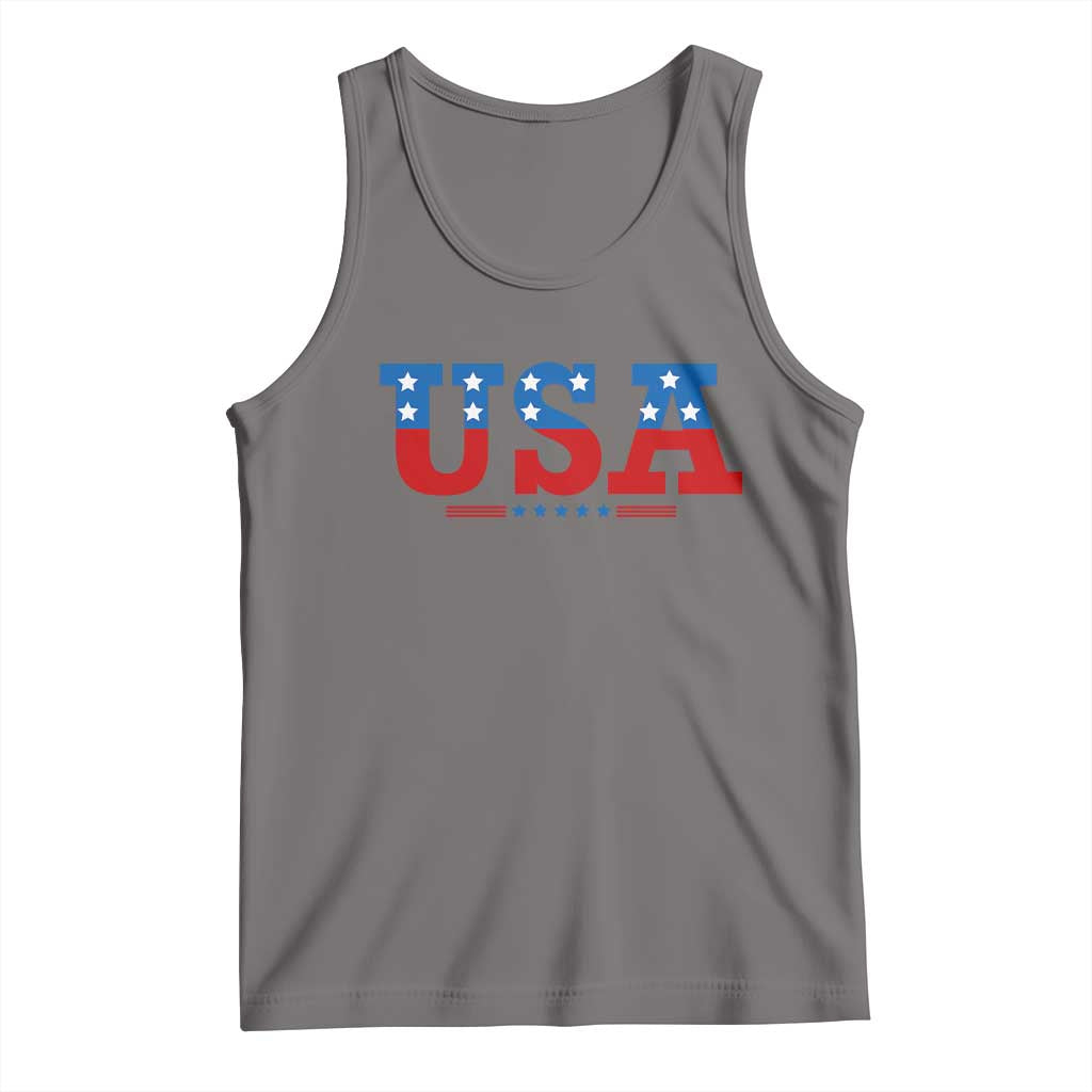 USA Patriotic Tank Top Red White Blue Stars