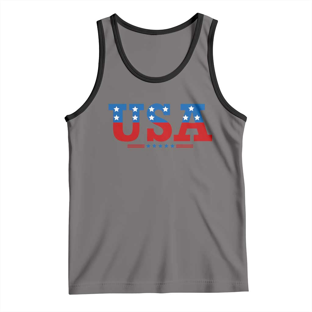 USA Patriotic Tank Top Red White Blue Stars