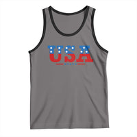 USA Patriotic Tank Top Red White Blue Stars