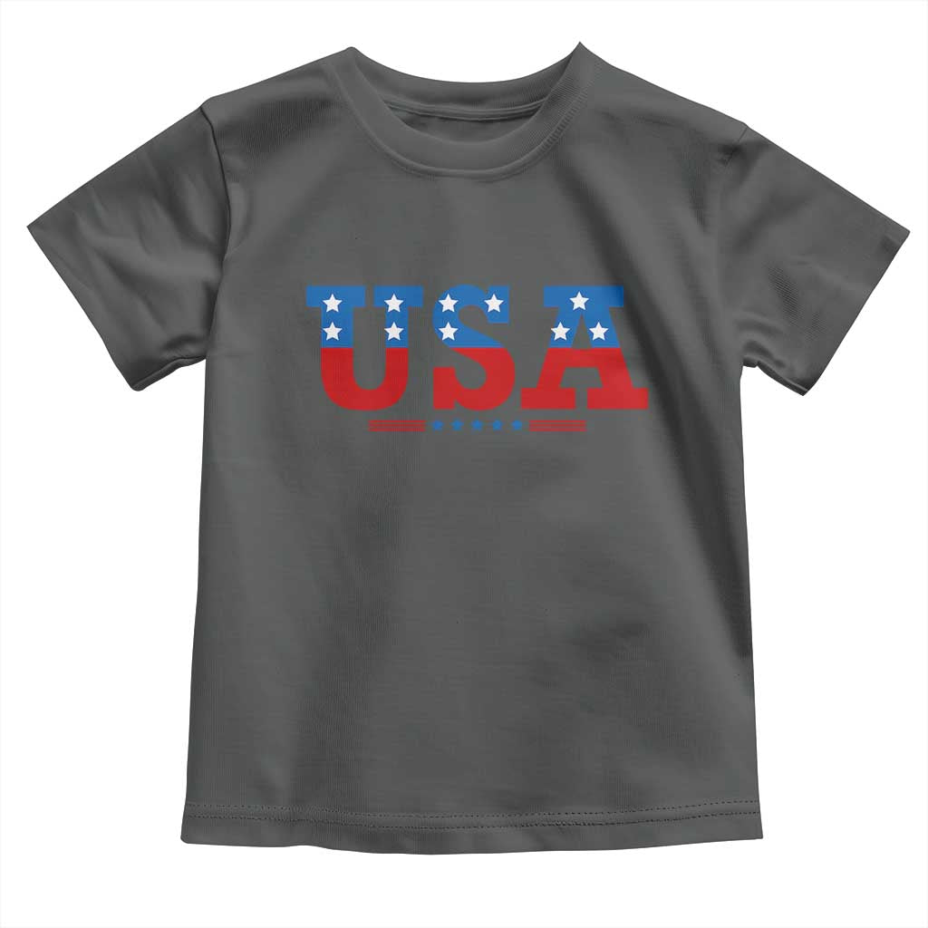 USA Patriotic Toddler T Shirt Red White Blue Stars
