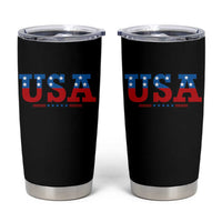 USA Patriotic Tumbler Cup Red White Blue Stars