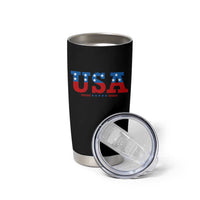 USA Patriotic Tumbler Cup Red White Blue Stars
