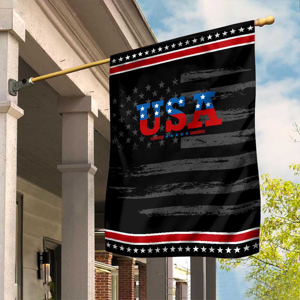 USA Patriotic Garden Flag Red White Blue Stars
