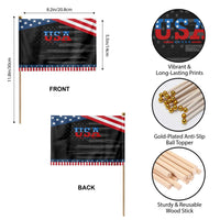 USA Patriotic Patriotic Handheld Flag Red White Blue Stars TS02