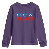 USA Patriotic Youth Sweatshirt Red White Blue Stars