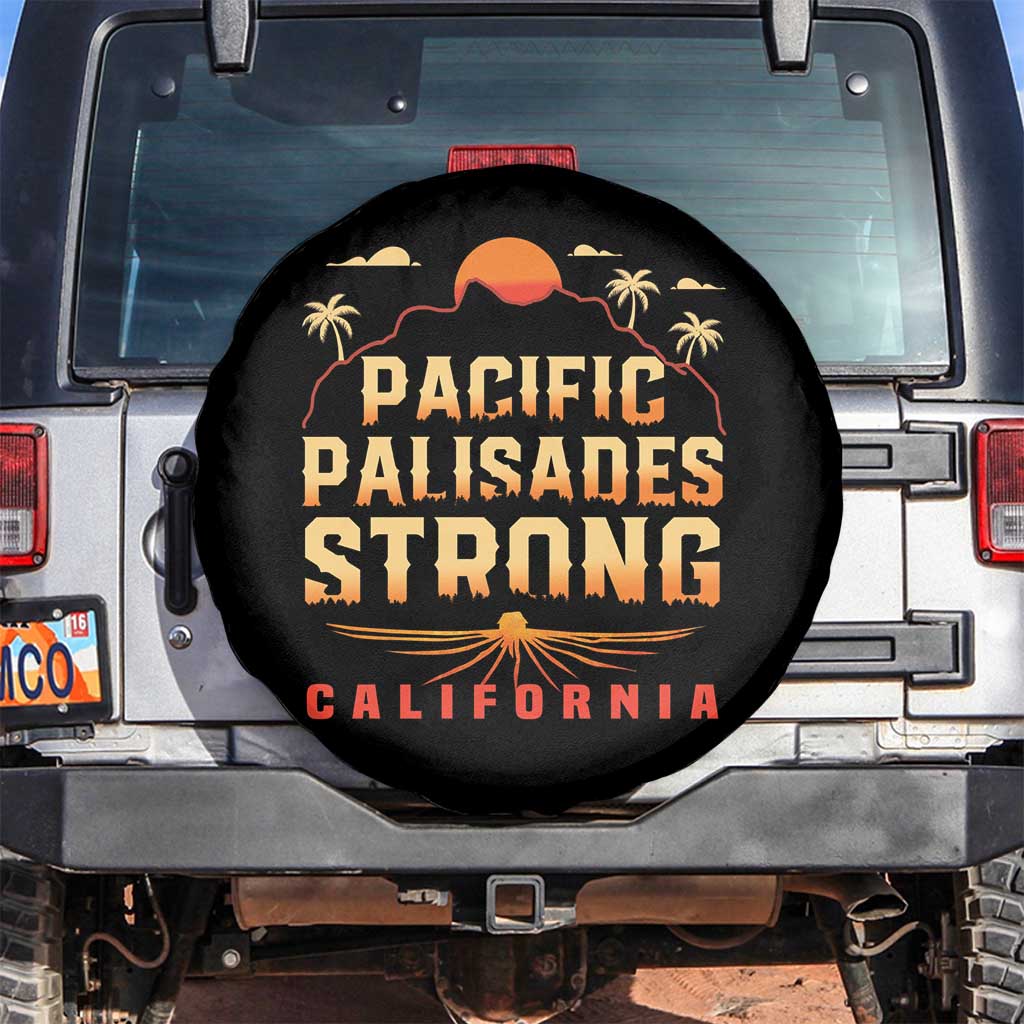 Pacific Palisades Strong Spare Tire Cover Support California LA Relief