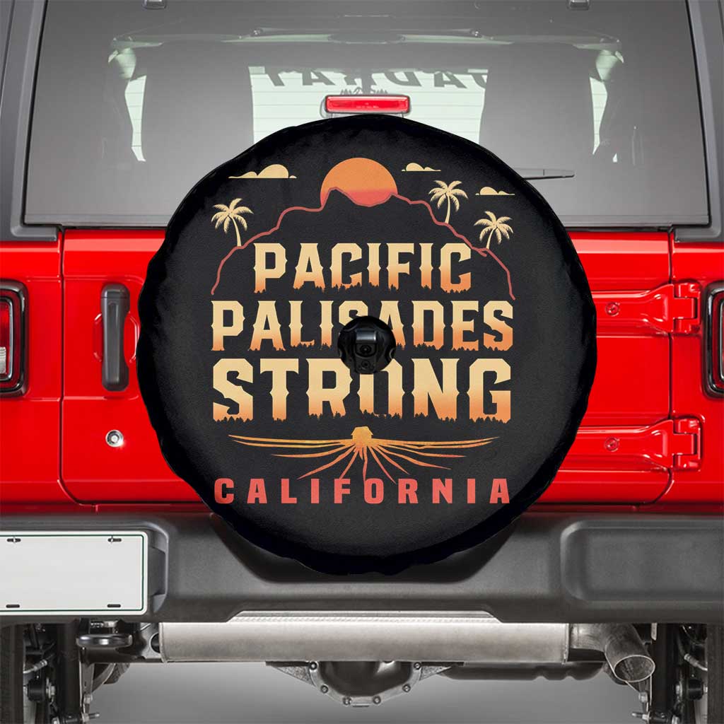 Pacific Palisades Strong Spare Tire Cover Support California LA Relief