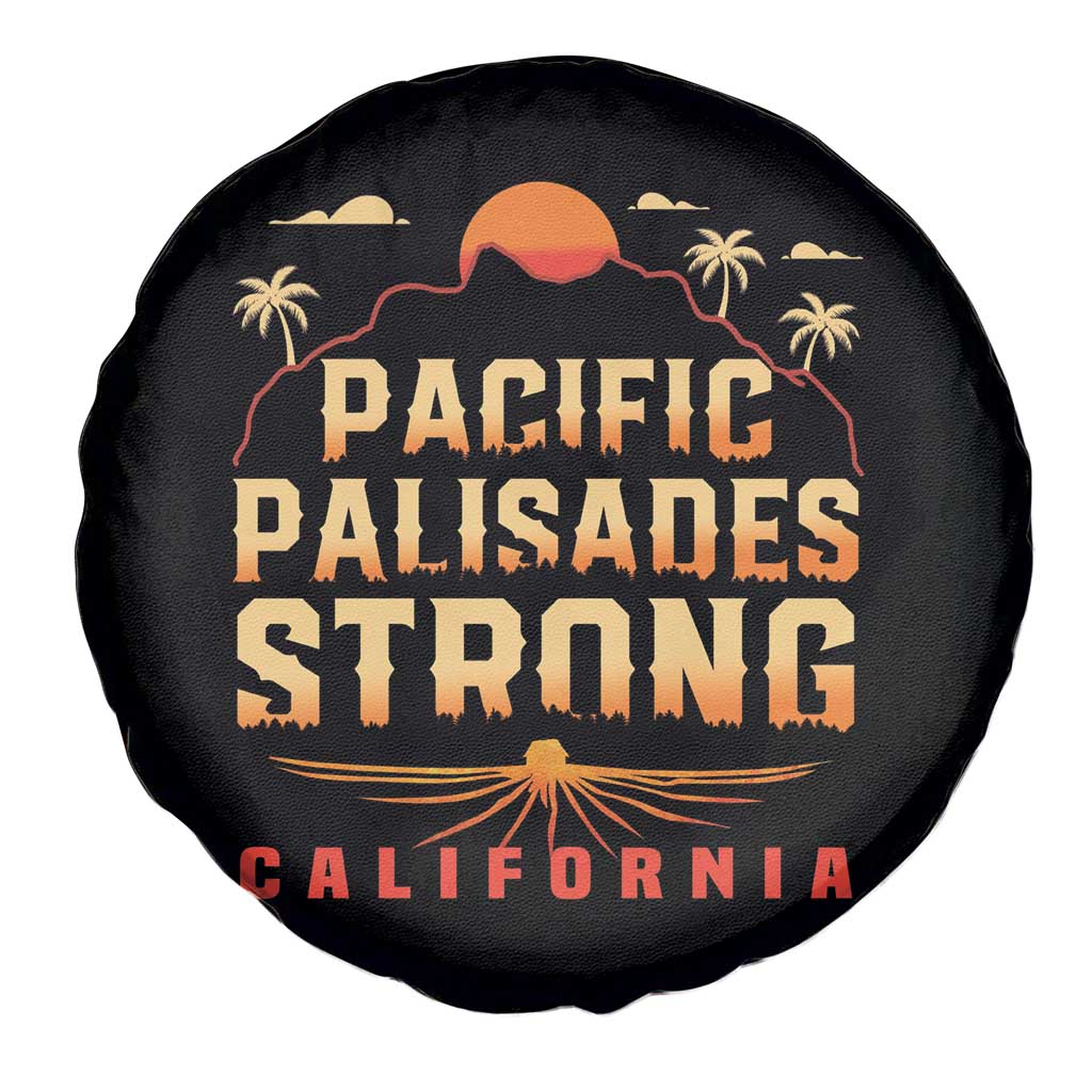 Pacific Palisades Strong Spare Tire Cover Support California LA Relief