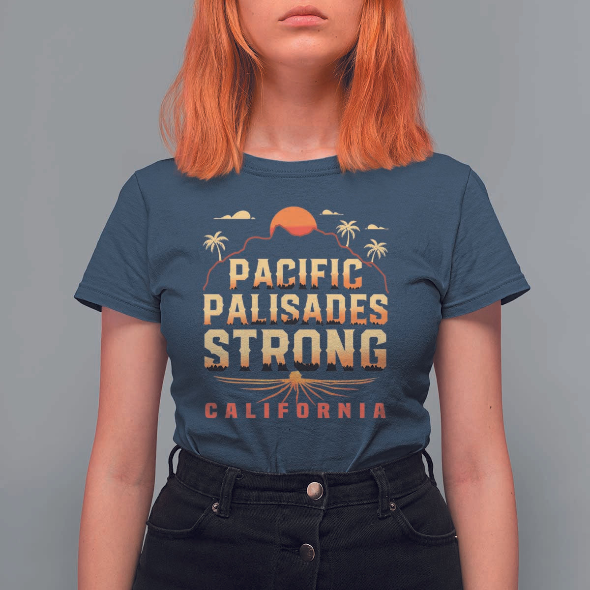 Pacific Palisades Strong T Shirt For Women Support California LA Relief